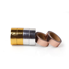 Load image into Gallery viewer, DIY Decorative Hand Account Tape Handmade Decorative Material Tape, Gold, Silver, Rose Gold