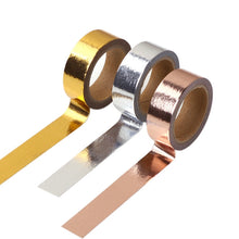 Load image into Gallery viewer, DIY Decorative Hand Account Tape Handmade Decorative Material Tape, Gold, Silver, Rose Gold