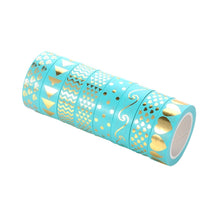 Load image into Gallery viewer, 8 Rolls / Set Simple Basic Material Stamping Paper Tape Hand Ledger Decoration Sticker, 8 Rolls / Set