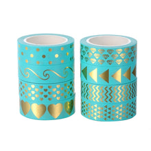 Load image into Gallery viewer, 8 Rolls / Set Simple Basic Material Stamping Paper Tape Hand Ledger Decoration Sticker, 8 Rolls / Set