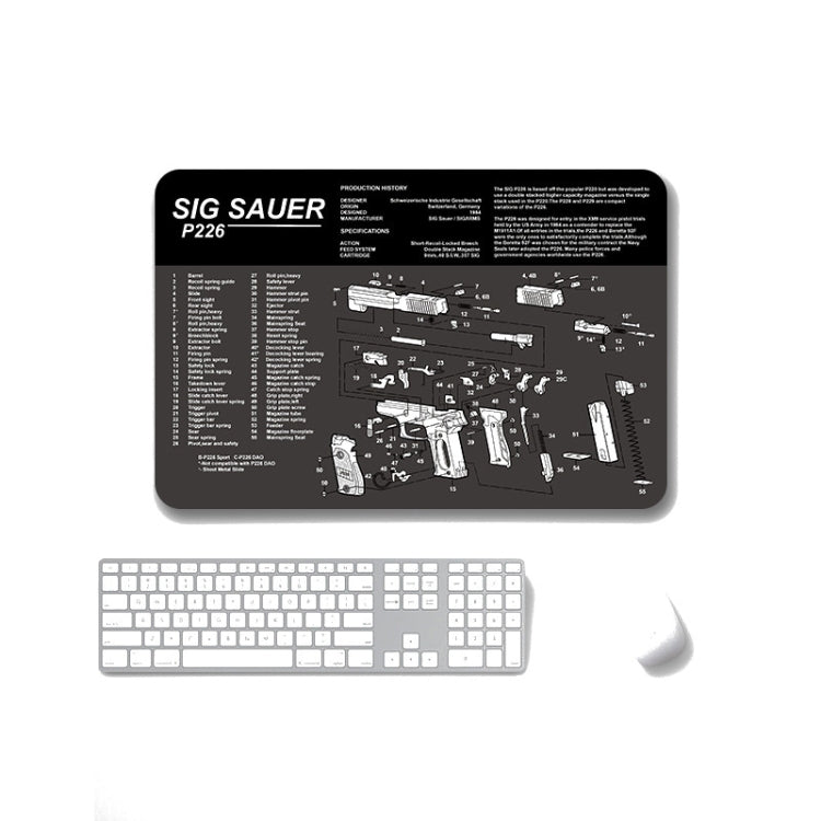 2 PCS Heat Transfer Non-Slip Single-Sided Office Gaming Mouse Pad, 2mm, 3mm, 4mm, 5mm