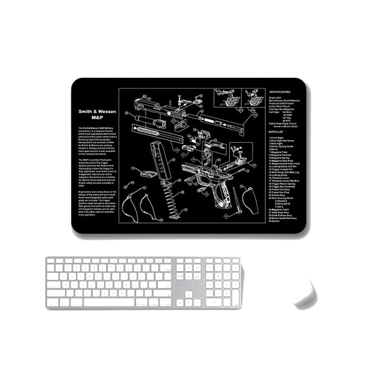 2 PCS Heat Transfer Non-Slip Single-Sided Office Gaming Mouse Pad, 2mm, 3mm, 4mm, 5mm