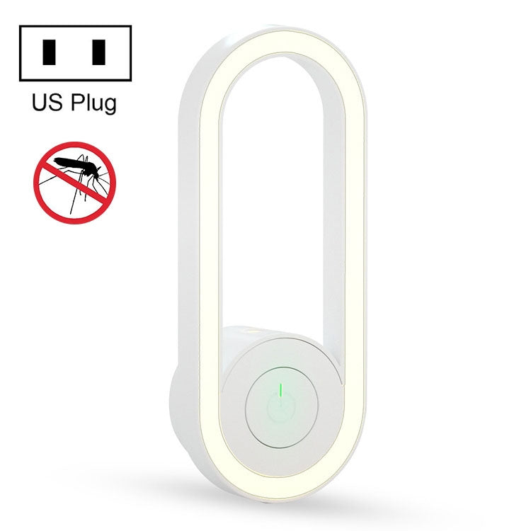 TS-06-13 Ultrasonic Mosquito Repellent Electronic Night Light Mosquito Repellent US Plug, Black, White, Green