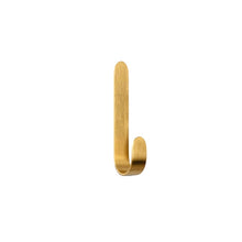 Load image into Gallery viewer, Brass Gold Color Brushed Hook Punch-Free Metal Hanging Hook, Small, Large