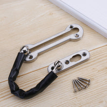 Load image into Gallery viewer, Thickened Anti-Theft Chain Stainless Steel Door Bolts Hotel Room Door Chain Buckle, Specification: Large (Black), Large (Silver), Large (Gold), Large (Red Bronze), Large (Green Bronze), Medium (Stainless Steel Color), Large (Black)
