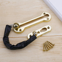 Load image into Gallery viewer, Thickened Anti-Theft Chain Stainless Steel Door Bolts Hotel Room Door Chain Buckle, Specification: Large (Black), Large (Silver), Large (Gold), Large (Red Bronze), Large (Green Bronze), Medium (Stainless Steel Color), Large (Black)