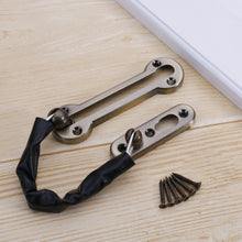 Load image into Gallery viewer, Thickened Anti-Theft Chain Stainless Steel Door Bolts Hotel Room Door Chain Buckle, Specification: Large (Black), Large (Silver), Large (Gold), Large (Red Bronze), Large (Green Bronze), Medium (Stainless Steel Color), Large (Black)