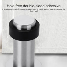 Load image into Gallery viewer, Rubber Anti-Collision Door Gear Punching Stainless Steel Round Door Resistant Home Floor-Shaped Cylindrical Door Touch, 46mm Punch, 60mm Punch, 80mm Punch, 46mm Punch-free, 60mm Punch-free, 80mm Punch-free, Brushed Steel 46mm With Plastic Head+Punch-fr...