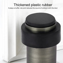 Load image into Gallery viewer, Rubber Anti-Collision Door Gear Punching Stainless Steel Round Door Resistant Home Floor-Shaped Cylindrical Door Touch, 46mm Punch, 60mm Punch, 80mm Punch, 46mm Punch-free, 60mm Punch-free, 80mm Punch-free, Brushed Steel 46mm With Plastic Head+Punch-fr...