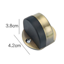 Load image into Gallery viewer, Stainless Steel Punch-Free Door Pad Bedroom Bathroom Invisible Anti-Collision Rubber Door Stopper, Black, Green Bronze, Red Bronze, Brushed Steel, Yellow Bronze, Porcelain White, Bright Gold