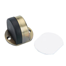 Load image into Gallery viewer, Stainless Steel Punch-Free Door Pad Bedroom Bathroom Invisible Anti-Collision Rubber Door Stopper, Black, Green Bronze, Red Bronze, Brushed Steel, Yellow Bronze, Porcelain White, Bright Gold