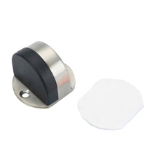 Load image into Gallery viewer, Stainless Steel Punch-Free Door Pad Bedroom Bathroom Invisible Anti-Collision Rubber Door Stopper, Black, Green Bronze, Red Bronze, Brushed Steel, Yellow Bronze, Porcelain White, Bright Gold
