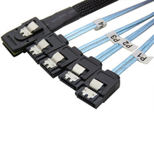 Load image into Gallery viewer, Mini SAS 36Pin SFF 8087 To 4 X 7P SATA Server ,Cable Length: 50cm