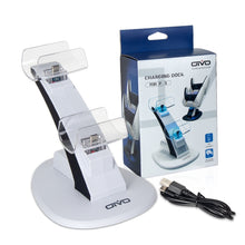 Load image into Gallery viewer, OIVO IV-P5234 Gamepad Aircraft Two-Seater Charger For PS5, White, Black