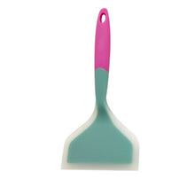 Load image into Gallery viewer, Silicone Nonstick Spatula Wide Mouth Steak Pizza Spatula Kitchen Tool, Green + Green, Pink + Green, Blue + Pink, Orange + Orange