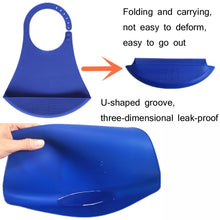 Load image into Gallery viewer, Yanxiang Elderly Eat Silicone Waterproof Bib Adult Widened Disposable Saliva Pocket, Silicone Waterproof Bib