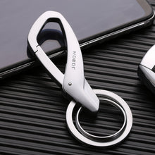 Load image into Gallery viewer, JOBON ZB-197 Car Waist Hanging Keychain Double Ring Metal Keychain, ZB-197