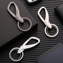 Load image into Gallery viewer, JOBON ZB-197 Car Waist Hanging Keychain Double Ring Metal Keychain, ZB-197