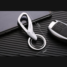 Load image into Gallery viewer, JOBON ZB-197 Car Waist Hanging Keychain Double Ring Metal Keychain, ZB-197