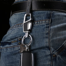 Load image into Gallery viewer, JOBON ZB-6611 Car Keychain Men Waist Hanging Keychain Simple Key Rings, ZB-6611