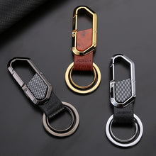 Load image into Gallery viewer, JOBON ZB-106A Business Men Metal Keychain Double Loop Car Pendant Keychain, ZB-106A