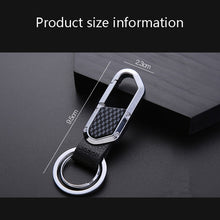 Load image into Gallery viewer, JOBON ZB-106A Business Men Metal Keychain Double Loop Car Pendant Keychain, ZB-106A