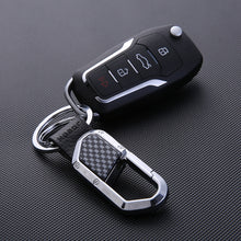 Load image into Gallery viewer, JOBON ZB-106A Business Men Metal Keychain Double Loop Car Pendant Keychain, ZB-106A