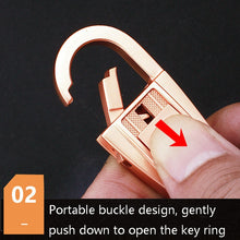 Load image into Gallery viewer, JOBON ZB-071 Men Waist Hang Keychain Simple Car Key Chain Pendant Keychain, ZB-071