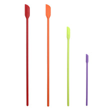 Load image into Gallery viewer, 4 in 1 Silicone Mini-Pointed Scraper Lengthening Cosmetic Bottle Scraper Jam Spatula Set, 4 in 1 Red, 4 in 1 Black, 4 in 1 Colorful, 4 in 1 Purple, 4 in 1 Green