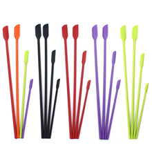 Load image into Gallery viewer, 4 in 1 Silicone Mini-Pointed Scraper Lengthening Cosmetic Bottle Scraper Jam Spatula Set, 4 in 1 Red, 4 in 1 Black, 4 in 1 Colorful, 4 in 1 Purple, 4 in 1 Green