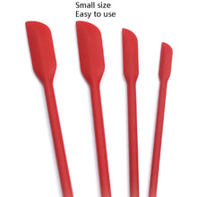 Load image into Gallery viewer, 4 in 1 Silicone Mini-Pointed Scraper Lengthening Cosmetic Bottle Scraper Jam Spatula Set, 4 in 1 Red, 4 in 1 Black, 4 in 1 Colorful, 4 in 1 Purple, 4 in 1 Green