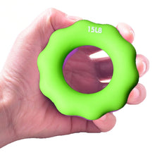 Load image into Gallery viewer, Silicone Finger Marks Grip Device Finger Exercise Grip Ring, Specification: 15LB (Green)