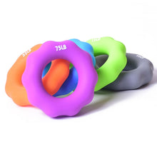 Load image into Gallery viewer, Silicone Finger Marks Grip Device Finger Exercise Grip Ring, Specification: 15LB (Green)