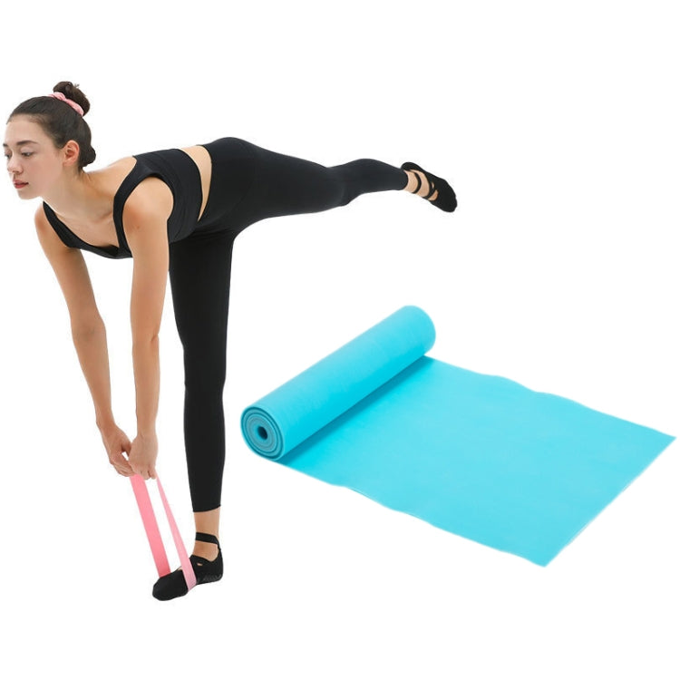 Latex Yoga Stretch Elastic Belt Hip Squat Resistance Band, Specification: 1500x150x0.35mm (Pure Cherry Pink)