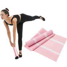 Load image into Gallery viewer, Latex Yoga Stretch Elastic Belt Hip Squat Resistance Band, Specification: 1500x150x0.35mm (Pure Cherry Pink)