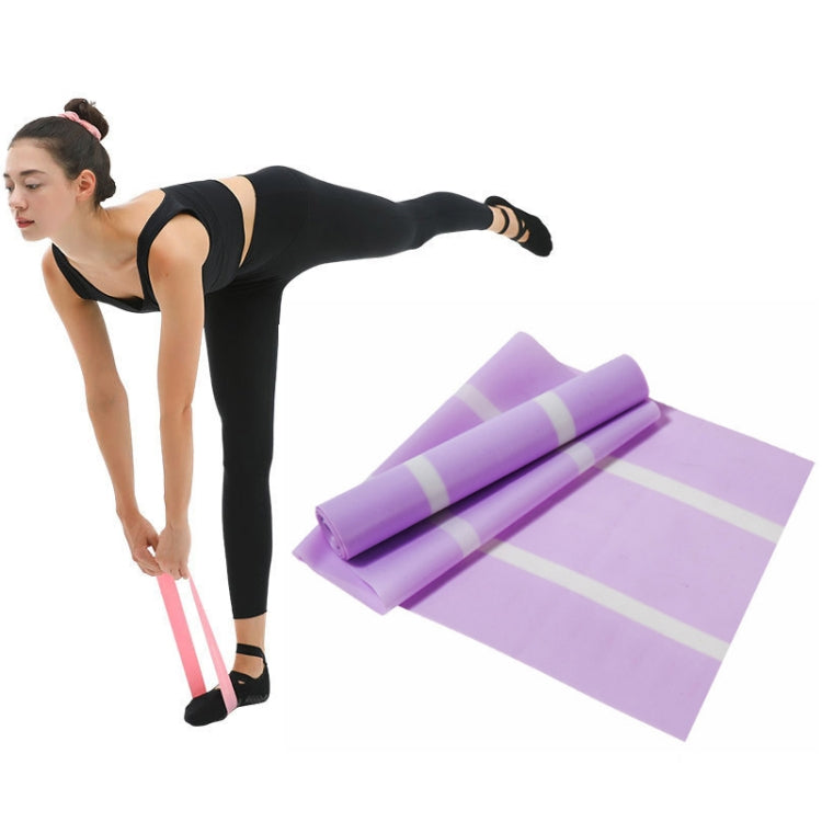Latex Yoga Stretch Elastic Belt Hip Squat Resistance Band, Specification: 1500x150x0.35mm (Pure Cherry Pink)