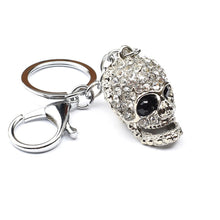 Load image into Gallery viewer, 2 PCS Shining Skull Keychain Bag Hanging Jewelry, Diamond Skull Keychain