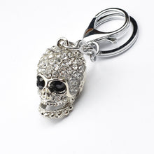 Load image into Gallery viewer, 2 PCS Shining Skull Keychain Bag Hanging Jewelry, Diamond Skull Keychain