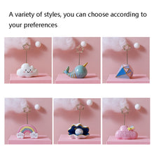 Load image into Gallery viewer, 6650 Cute Cartoon Shape Photo Clipper Name Card Clip Desktop Decorative Small Ornaments, Cloud, Rainbow, Pink Cloud, Whale, Shell, Diamond