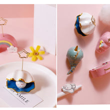 Load image into Gallery viewer, 6650 Cute Cartoon Shape Photo Clipper Name Card Clip Desktop Decorative Small Ornaments, Cloud, Rainbow, Pink Cloud, Whale, Shell, Diamond
