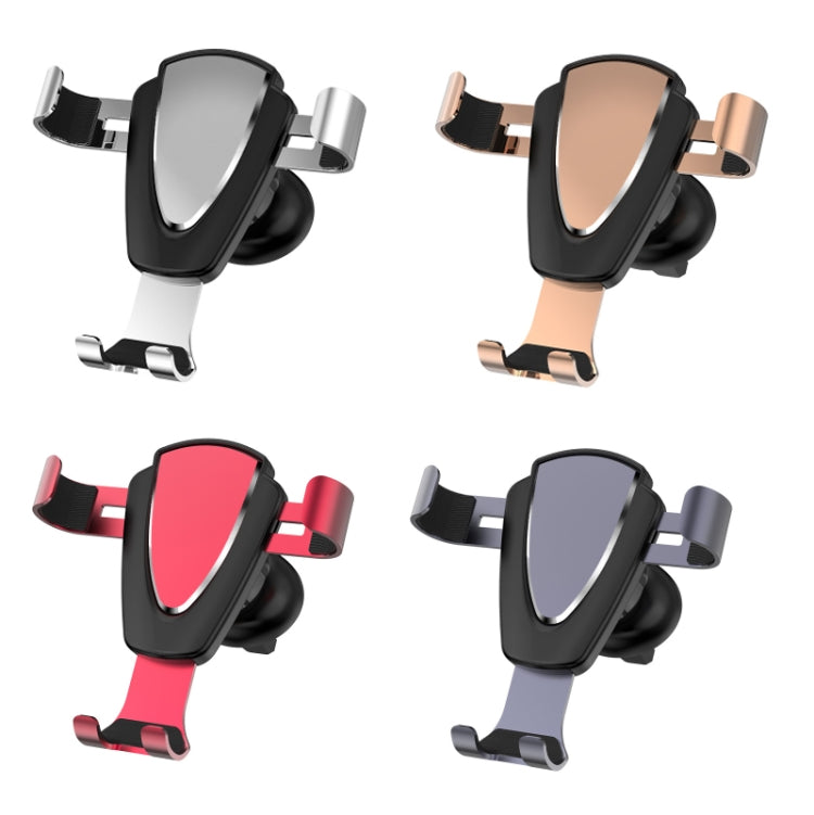 Multifunctional Mobile Phone Holder With Car Air Outlet Car Navigation Support Frame, Space Silver, Tyrant Gold, Pleasant Red, Dark Gray