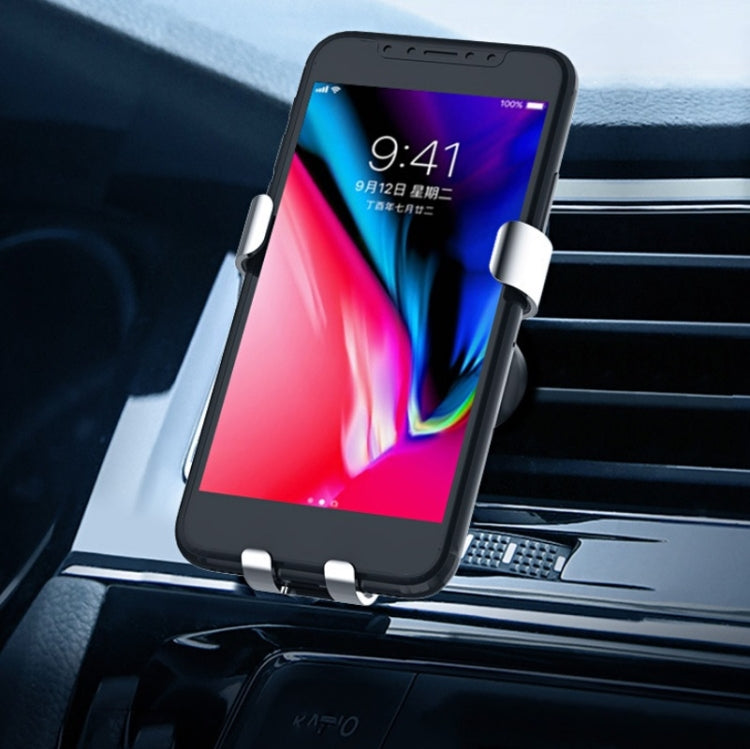 Multifunctional Mobile Phone Holder With Car Air Outlet Car Navigation Support Frame, Space Silver, Tyrant Gold, Pleasant Red, Dark Gray
