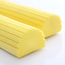 Load image into Gallery viewer, 2 PCS 28cm Half-Fold Narrow Mouth Universal Mop Sponge Tape Head Replacement Fittings, Yellow, Gray