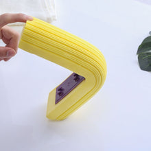 Load image into Gallery viewer, 2 PCS 28cm Half-Fold Narrow Mouth Universal Mop Sponge Tape Head Replacement Fittings, Yellow, Gray