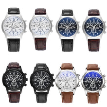 Load image into Gallery viewer, YAZOLE 271 Three-Eye Six-Hand Watch Men Auartz Watch Waterproof Business Watch