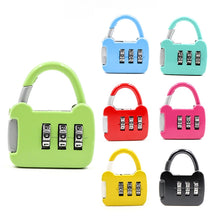 Load image into Gallery viewer, 6 PCS Xmm-8007 Cartoon Cat Metal Digital Password Lock Mini Small Padlock, Mix Color Random Delivery