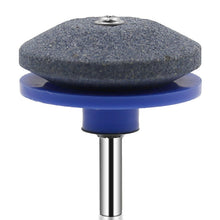 Load image into Gallery viewer, 6 PCS Grinding Stone Industrial Electric Sharpener Mower Grinding Tool Wear Resistant Grinding Head, Plastic Blue, Plastic Black, Plastic Cyan, Plastic Red, Plastic Orange, Plastic Dark Blue, Metal
