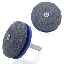 Load image into Gallery viewer, 6 PCS Grinding Stone Industrial Electric Sharpener Mower Grinding Tool Wear Resistant Grinding Head, Plastic Blue, Plastic Black, Plastic Cyan, Plastic Red, Plastic Orange, Plastic Dark Blue, Metal