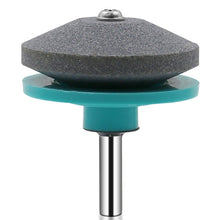 Load image into Gallery viewer, 6 PCS Grinding Stone Industrial Electric Sharpener Mower Grinding Tool Wear Resistant Grinding Head, Plastic Blue, Plastic Black, Plastic Cyan, Plastic Red, Plastic Orange, Plastic Dark Blue, Metal