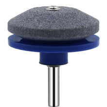 Load image into Gallery viewer, 6 PCS Grinding Stone Industrial Electric Sharpener Mower Grinding Tool Wear Resistant Grinding Head, Plastic Blue, Plastic Black, Plastic Cyan, Plastic Red, Plastic Orange, Plastic Dark Blue, Metal